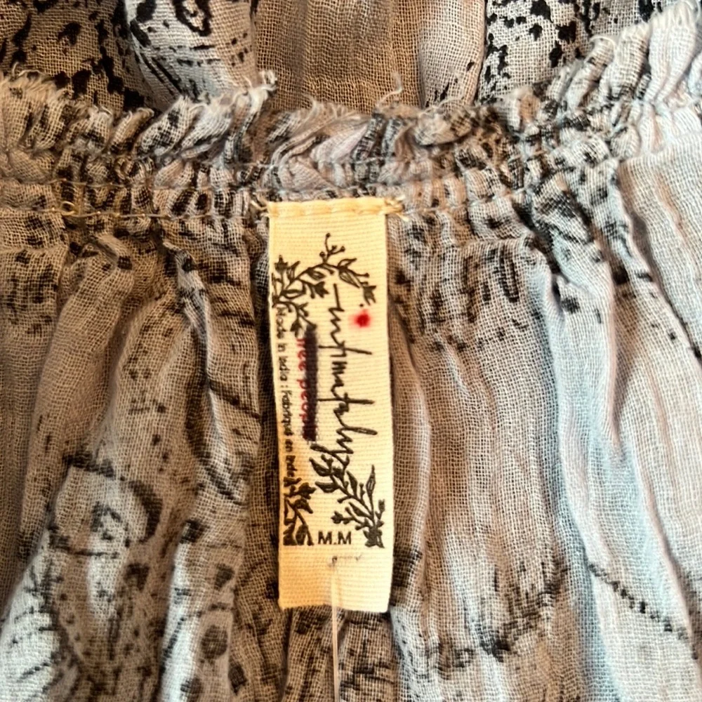 Free People Sundown Nightie Mini Dress Blue - Picture 12 of 16